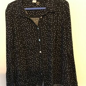 Roxy Button up Flowy Blouse
